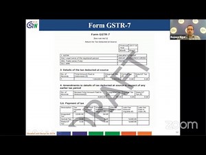 Online Filing of Form GSTR-7 on GST Portal by Tax Deductors (in English)