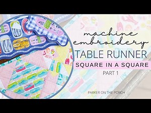 Easy Square in a Square Quilt Block Table Runner Tutorial- Part 1