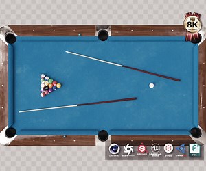 ArtStation - Brunswick Billiard Table 3D Model | Resources