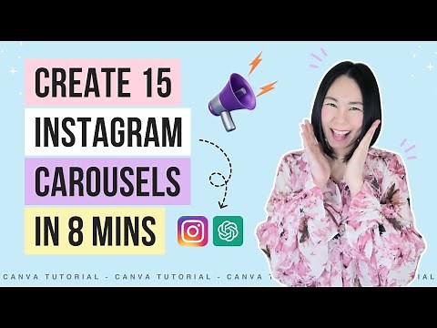 How To Create 15 Instagram Carousels in 8 Minutes! | Content Creation Made Easy with ChatGPT & Canva