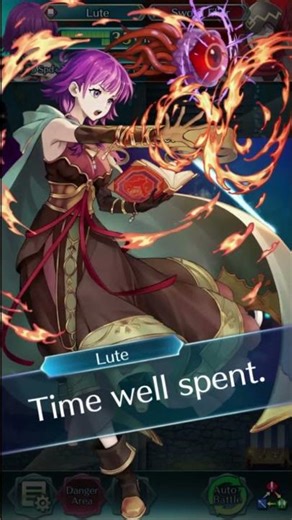 Aided Lute Critical Quotes - Fire Emblem Heroes #Shorts #Nintendo #FireEmblem