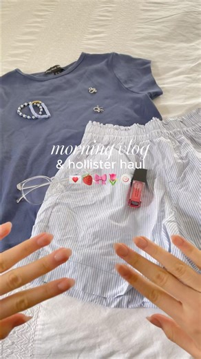 morning vlog & mini hollister haul 🧸🫶🏻🌸🫧