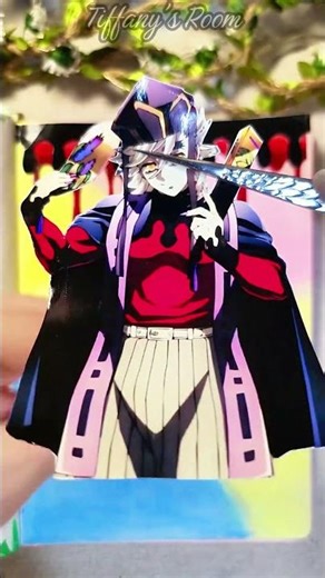 How to Make Scrapbook | DIY Scrapbooking Demon Slayer Douma (Doma) /Journaling