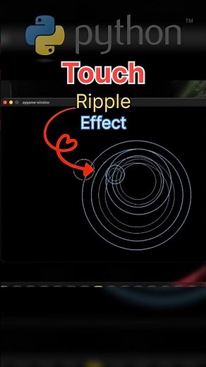 Python Water Ripple Effect 🤯