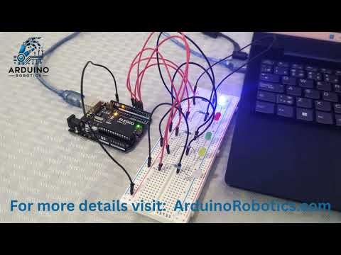 🔴🟡🟢🔵⚪ Blinking 5 LED Bulbs with Arduino