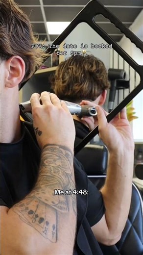 Did bro get the second date…💀 #barber