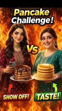 Dikhawa vs Skill 🔥 Pancake Challenge Ka Shock Result! #emotionalstory #ai