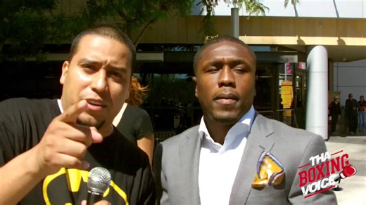 Behind the scenes: Andre Berto after shoving altercation