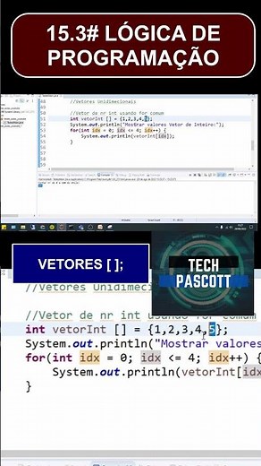 #15.3 - Curso Lógica de Programação Básico #programacao #logica #java