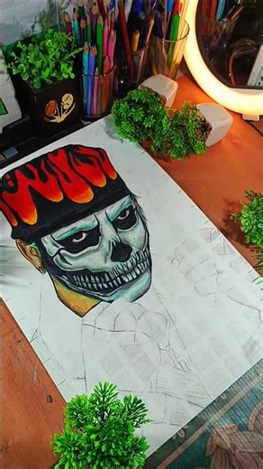 Talwiinder Drawing💀Talwinder Face colouring ||🎹studio♥️Tutorial Step by Step #millionviews #trending