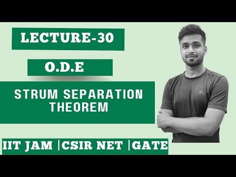 Lec. 30 | Strum separation theo (Wronskian method) - 1 | ODE | IIT JAM| CSIR Net| Gate | Vivek Maths