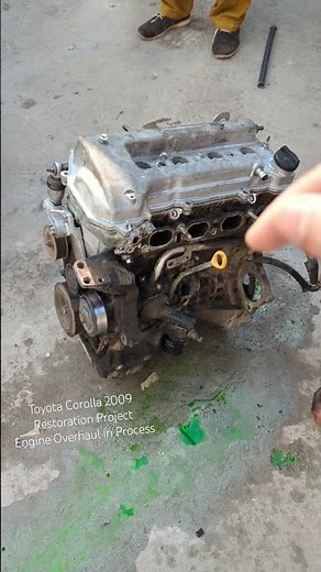 Toyota Corolla 2009 Restoration Project Engine Overhaul in Process