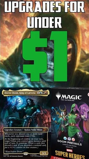 UPGRADES For UNDER $1 For The Doom Prevails Precon! #edh #mtg #magic #commander #marvel