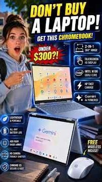 HP 2-in-1 Chromebook Review (2026) 💻 Best Budget Laptop Under $300? Touchscreen + Gemini AI! #gaming