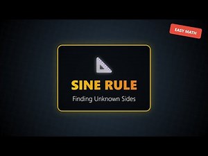 How to Find Missing Sides Using Sine | Trigonometry for Beginners