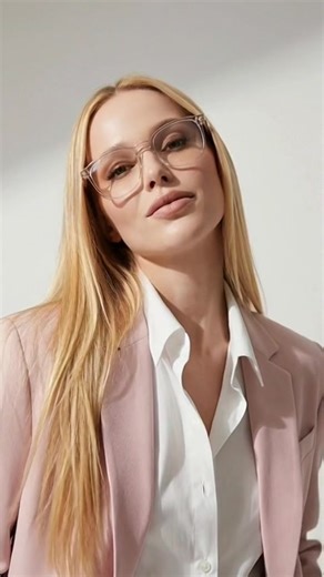 Elegant Women’s Fashion with Clear Frame Glasses