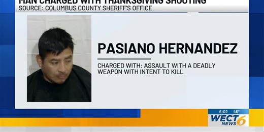 Man charged with shooting on Thanksgiving in Columbus County