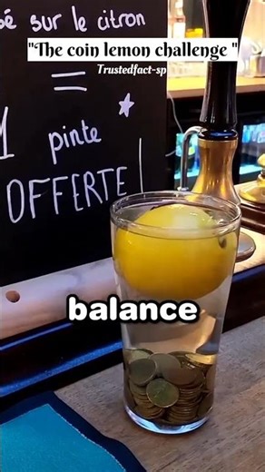 The coin lemon challenge