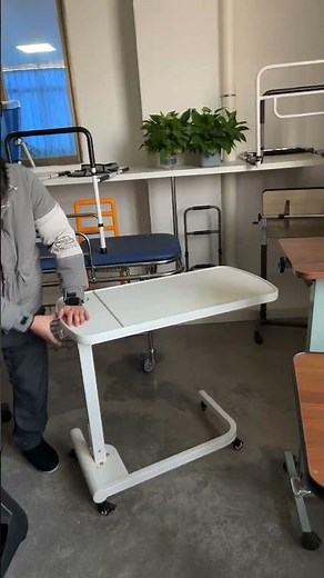 Over bed table with Gas-Spring adjustable