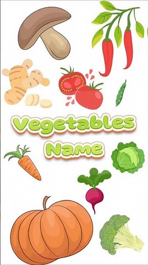 Vegetables Name | Vegetables Name in English for Kids