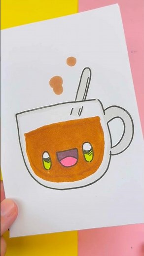 ☕ How to Draw a Kawaii Cafe ✨ Step by Step