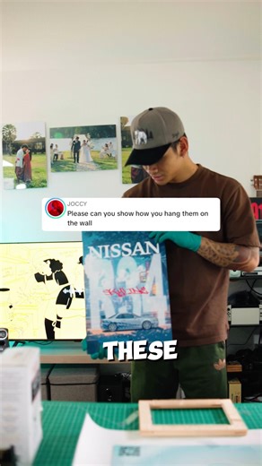 How to properly hang Metal Frames #shorts #shortsviral #metalprints #trending