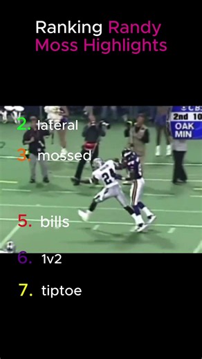 Randy Moss made defenders look silly! Ranking his most electrifying highlights of all-time!! #shorts