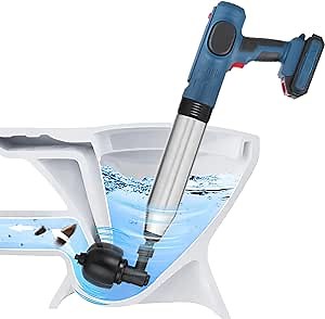 Toilet Plunger Toilet Unclogger Electric Plunger for Toilet Power Plunger Air Drain Blaster Toilet Gun Plunger Electric Plunger Heavy Duty Electric Toilet Clog Remover