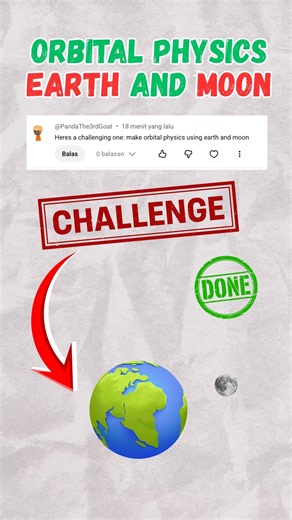 Earth AND Moon Orbit Simulation in Scratch