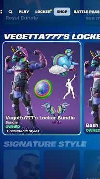 Fortnite Vegetta777’s Locker Bundle Item Shop!