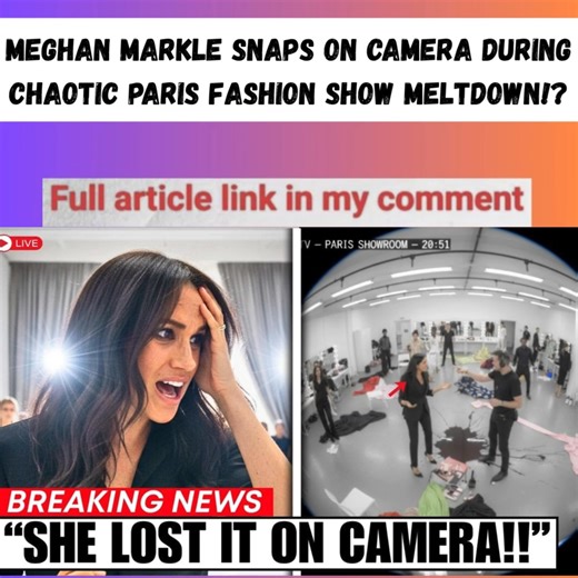 29K views · 233 reactions | Meghan Markle’s recent appearance at Paris Fashion Week turned into a chaotic and unforgettable moment as cameras caught the Duchess of Sussex SNAPPING on camera in what insiders describe as a full-blown meltdown. What was supposed to be a glamorous return to the fashion scene quickly spiraled into a public relations...... Full article check comment | Royal Zone | Facebook