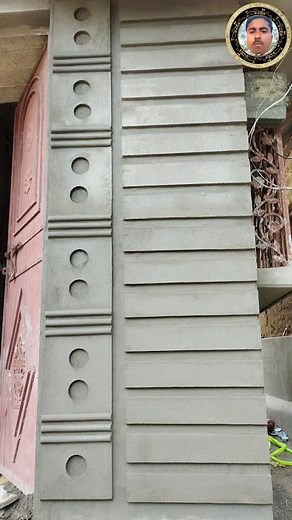 Beautiful house font plaster design