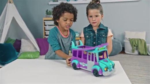 Watch Netflix Super Monsters GrrBus Monster Bus Toy with Lights, Sounds, and Music Ages 3 and Up on Amazon Live