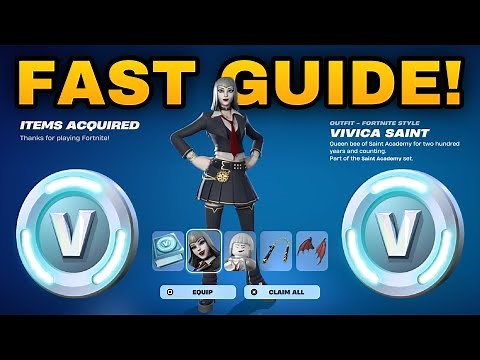 How To COMPLETE ALL SAINT ACADEMY VIVICA SAINT QUESTS CHALLENGES in Fortnite! (Quests Pack Guide)