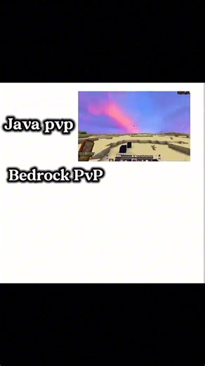 Java VS Bedrock #minecraft #edit #pvp #java #bedrock