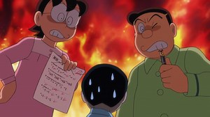 《哆啦A梦新番》动漫解说_哆啦A梦：大雄想把零分试卷改成十分，怎料还是被严守秘密犬坑了
