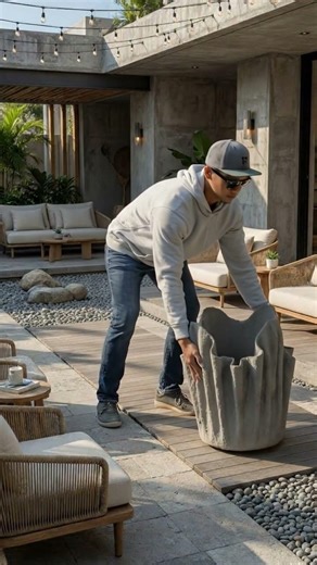 You Won’t Believe What I Made With Cement and Old Cloth! 😲 (DIY Concrete Planters)