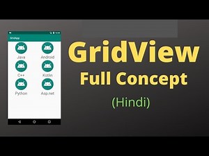 How to create GridView in Android Full Tutorial for Beginners in Hindi