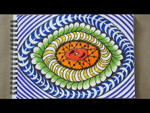 #24 Zentangle Pattern for Beginners | Art Therapy