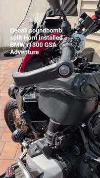 how to install Denali soundbomb split Horn BMW r1300 GSA Adventure motorcycle important information