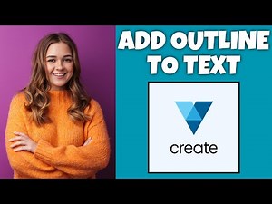 How To Add Outline To Text On VistaCreate | Step By Step Guide - VistaCreate Tutorial