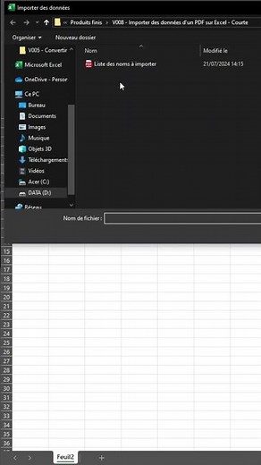 IMPORT A PDF INTO EXCEL IN 1 CLICK?