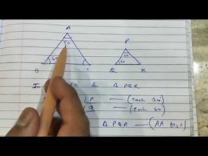 Similarity AA test, AAA test, SSS test, SAS test explanation in hindi हिन्दी