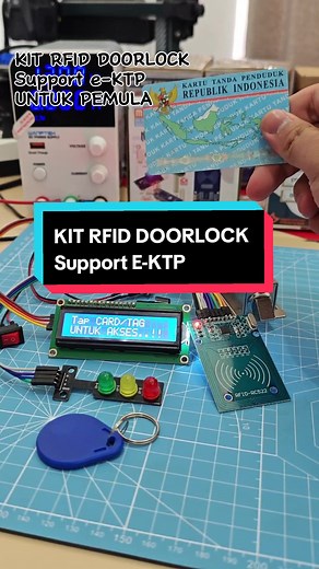 KIT RFID Doorlock support e-ktp untuk Project kunci pintu otomatis!!! #arduino #programmer #mekanik #ngoprek #nano #rfid #arduinonano #tutorial