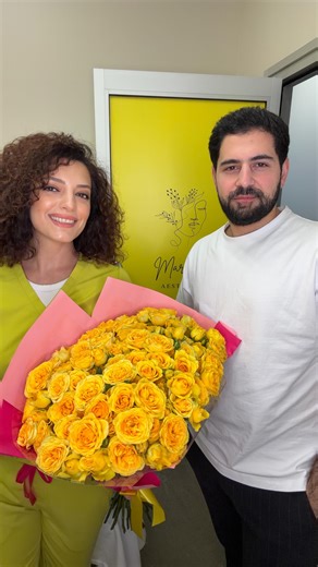 MarMin Aesthetics| Non-Surgical Facials on Instagram: "My dear friend @goryepremyanofficial visited today with a beautiful bouquet in my favorite color. Our time was filled with warmth, laughter, and the best energy. After his treatment, he chose MarMin Aesthetics gift cards for his loved ones this Thanksgiving. 💛🍂 His before and after is coming in the next post."