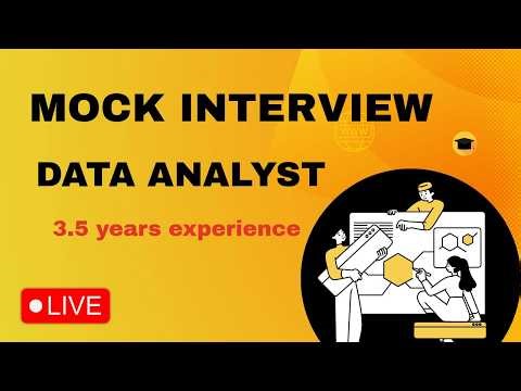 Data Analyst Live Mock Interview | Power BI | SQL | 3 years' Experience | EP 1