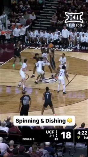 Knights & Riley Kugel on full attack mode 🎮 #Big12MBB