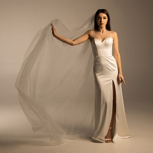 Customizable Glitter Wedding Veil - Sparkling Tulle Bridal Accessory With Delicate Accents - Etsy