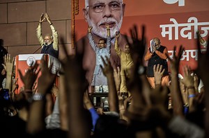 Modi declares victory in India election