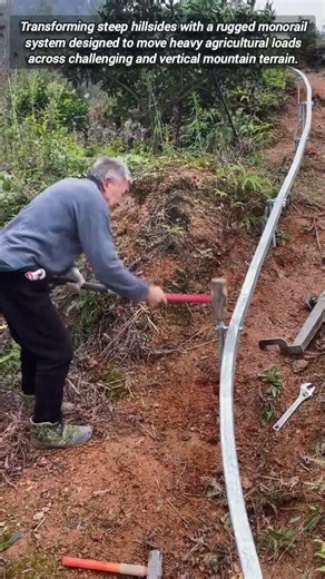 Revolutionary Monorail System Simplifies Farming On Steep Mountain Slopes